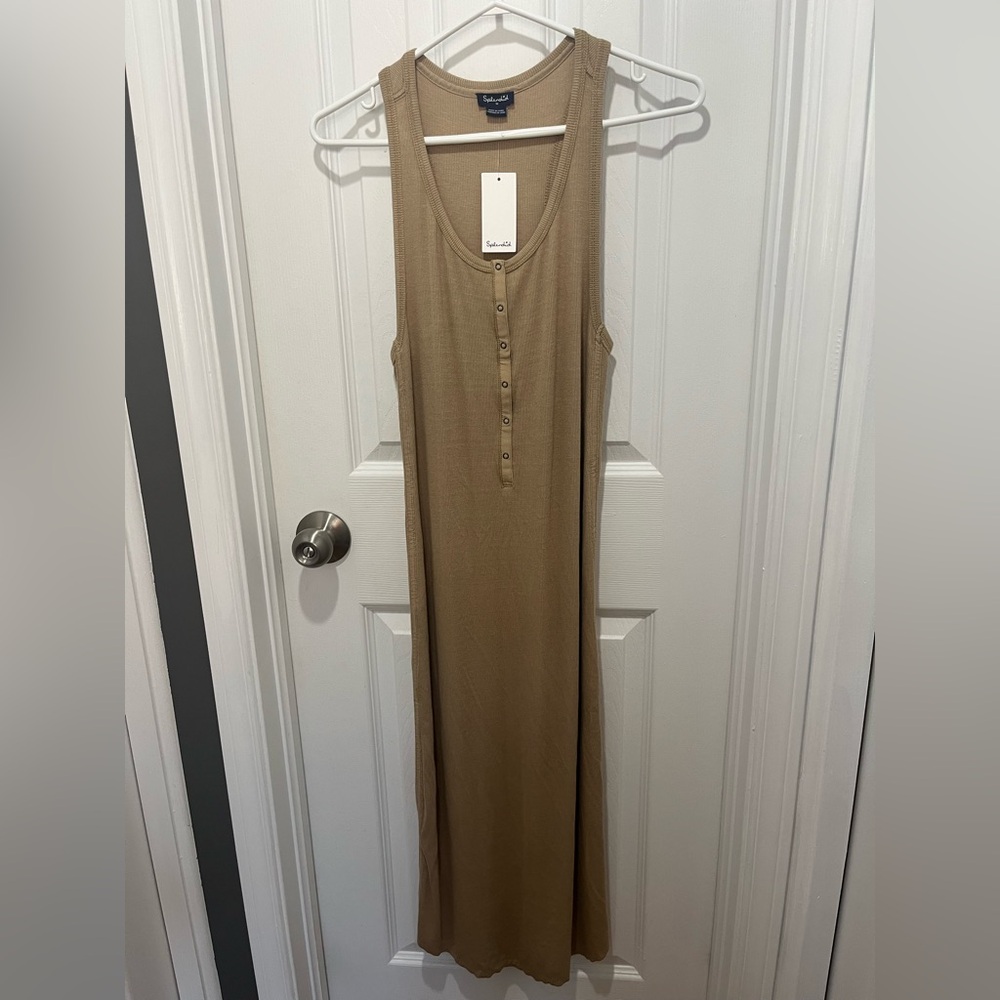 SPLENDID RIBBED MIDI DRESS MEDIUM